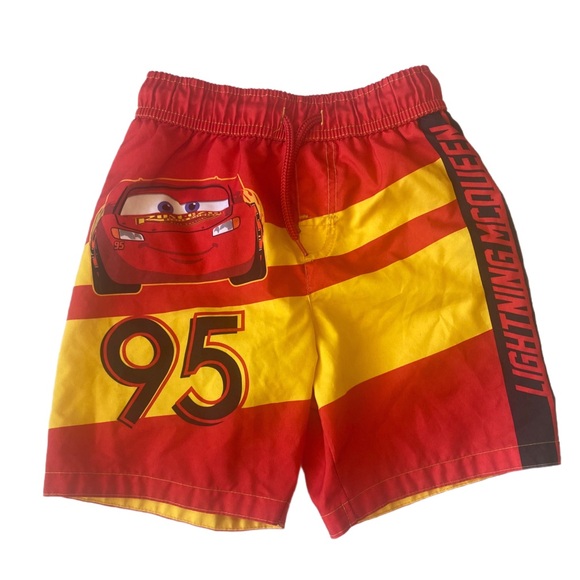 Lightning McQueen Kids Swim Trunks Size 4T - Picture 1 of 5